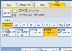 Illustration af sk&aelig;rmen p&aring; betjeningspanelet