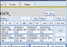Illustration af sk&aelig;rmen p&aring; betjeningspanelet