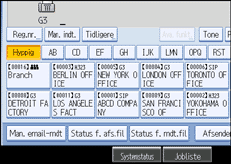 Illustration af sk&aelig;rmen p&aring; betjeningspanelet