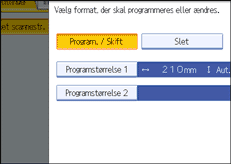 Illustration af sk&aelig;rmen p&aring; betjeningspanelet