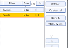 Illustration af sk&aelig;rmen p&aring; betjeningspanelet