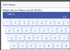 Illustration af sk&aelig;rmen p&aring; betjeningspanelet