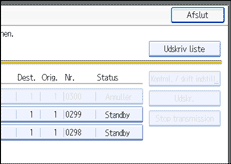 Illustration af sk&aelig;rmen p&aring; betjeningspanelet