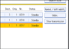 Illustration af sk&aelig;rmen p&aring; betjeningspanelet