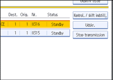 Illustration af sk&aelig;rmen p&aring; betjeningspanelet