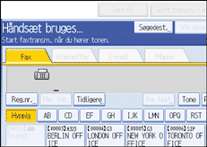 Illustration af sk&aelig;rmen p&aring; betjeningspanelet