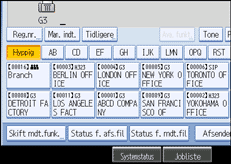 Illustration af sk&aelig;rmen p&aring; betjeningspanelet