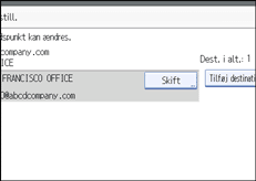 Illustration af sk&aelig;rmen p&aring; betjeningspanelet