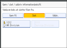 Illustration af sk&aelig;rmen p&aring; betjeningspanelet