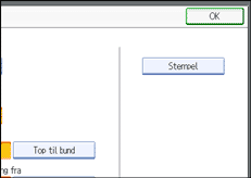 Illustration af sk&aelig;rmen p&aring; betjeningspanelet