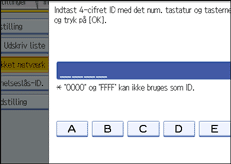 Illustration af sk&aelig;rmen p&aring; betjeningspanelet