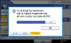 Illustration af sk&aelig;rmen p&aring; betjeningspanelet