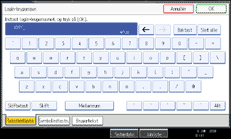 Illustration af sk&aelig;rmen p&aring; betjeningspanelet