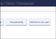Illustration af sk&aelig;rmen p&aring; betjeningspanelet