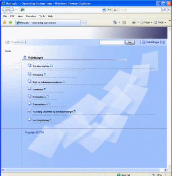 Illustration af webbrowser-sk&aelig;rm