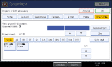 Illustration af sk&aelig;rm p&aring; betjeningspanel