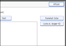 Illustration af betjeningspanelets sk&aelig;rmbillede