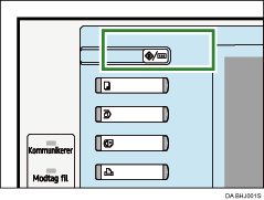 Illustration af tasten Brugerfunktioner/T&aelig;ller
