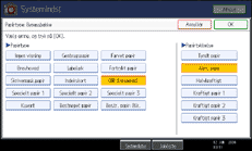 Illustration af sk&aelig;rmen p&aring; betjeningspanelet