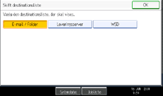 Illustration af sk&aelig;rm p&aring; betjeningspanel
