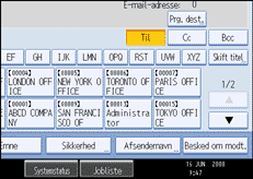 Illustration af sk&aelig;rm p&aring; betjeningspanel
