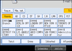Illustration af sk&aelig;rm p&aring; betjeningspanel