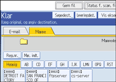 Illustration af sk&aelig;rm p&aring; betjeningspanel