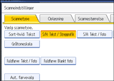 Illustration af sk&aelig;rm p&aring; betjeningspanel