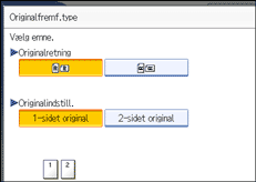 Illustration af sk&aelig;rm p&aring; betjeningspanel