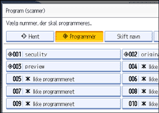Illustration af sk&aelig;rm p&aring; betjeningspanel