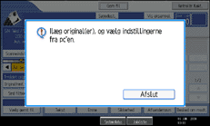 Illustration af sk&aelig;rm p&aring; betjeningspanel