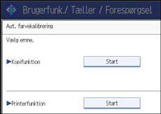 Illustration af sk&aelig;rmen p&aring; betjeningspanelet