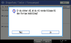 Illustration af sk&aelig;rmen p&aring; betjeningspanelet