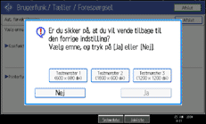 Illustration af sk&aelig;rmen p&aring; betjeningspanelet