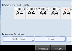 Illustration af sk&aelig;rmen p&aring; betjeningspanelet