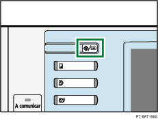 Imagem da tecla Ferramentas do utilizador/Contador