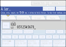Ilustração do ecrã do painel de operação