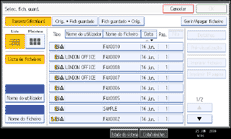 Ilustração do ecrã do painel de operação