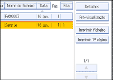 Ilustração do ecrã do painel de operação