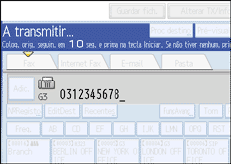 Ilustração do ecrã do painel de operação