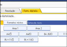 Ilustração do ecrã do painel de operação