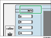 Ilustração da tecla Ferramentas do utilizador/Contador