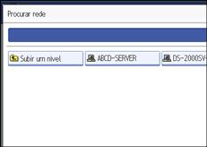 Ilustração do ecrã do painel de operação