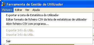 Ilustração do ecrã de aplicação