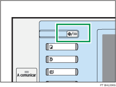 Imagem da tecla Ferramentas do utilizador/Contador