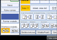 Ilustracja ekranu panela operacyjnego
