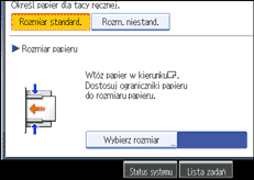 Ilustracja ekranu panela operacyjnego