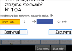 Ilustracja ekranu panela operacyjnego