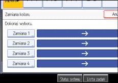 Ilustracja ekranu panela operacyjnego