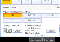 Ilustracja ekranu panela operacyjnego